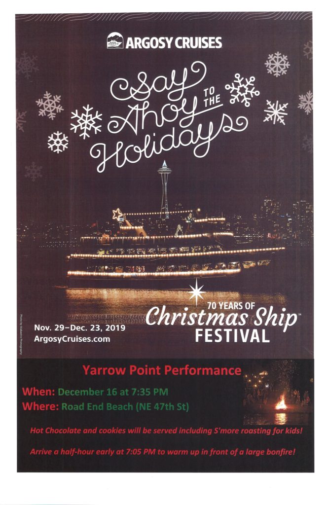 Argosy Cruises Christmas ship festival poster