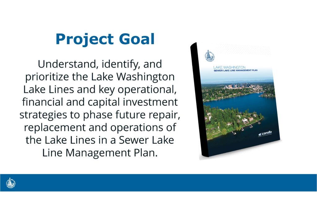 Project Goal slide: Lake Lines management plan