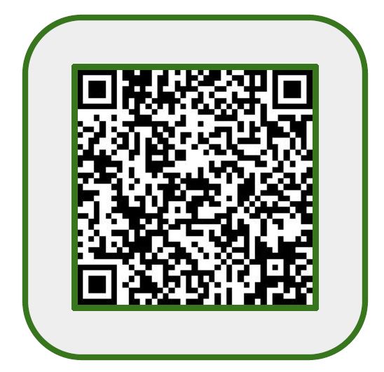 Green-framed black-and-white QR code