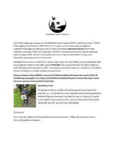 Wetherill Nature Preserve fundraising flyer